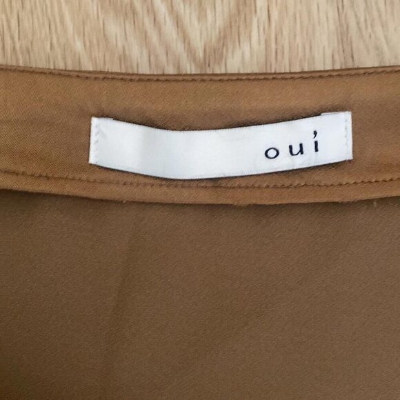 Champagne Satin Midi Skirt Quiet Luxury Capsule Holiday - Picture 9 of 12